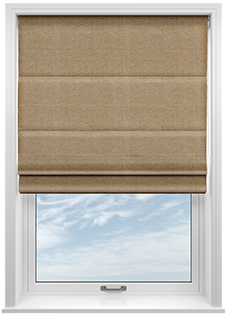 Carron, Woven Jute - Motorised Roman Blind